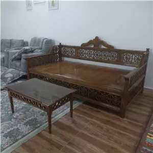 تخت سنتی 2 در 1 تمام گره نیمکت سنتی صندلی سنتی کامنا مدل 13123389