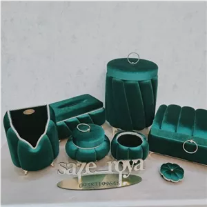 سرویس جعبه مخملی جهیزیه عروس کامنا مدل 13139409