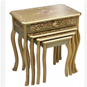 میز عسلی چوبی چهارپارچه لارا کامنا مدل 13147663