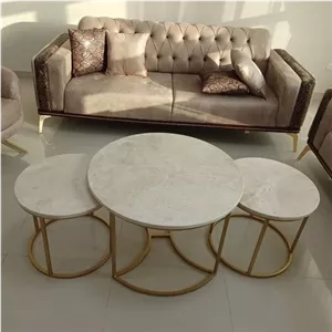 میز عسلی فلزی مدرن سه تیکه کد M-140 کامنا مدل 13147918