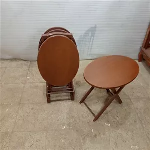 میز عسلی چهارتیکه تاشو بیضی فروش به صورت نقد و اقساط چوب راش گرجستان ضمانت 36 ماهه بسیار شیک و زیبا کامنا مدل 13148880