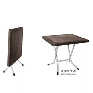 میز مربع تاشو ابعاد 80 در 80 سانت -مخصوص فضای باز - حیاط - تراس - بالکن-روف - دکور- ارسال رایگان به کل ایران کامنا مدل 13148883
