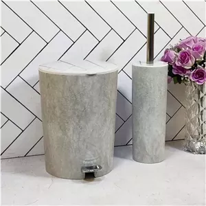 سطل و فرچه لیمون طرح سنگ کد 182208 کامنا مدل 13143491