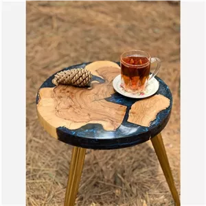 میز عسلی رزینی با چوب زیتون کامنا مدل 13152948