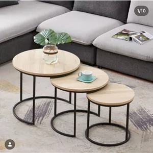 میز عسلی سه تیکه پایه فلزی M190 کامنا مدل 13148826