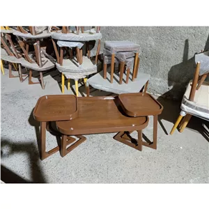 میز عسلی3 تیکه روکش بلوط کامنا مدل 13149947