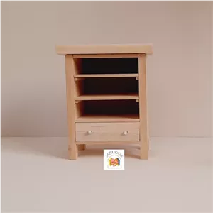 کتابخانه چوبی عروسک3 طبقه و کشو دار عروسکی کامنا مدل 13114817
