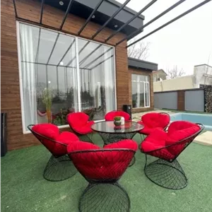 میز و صندلی باغی ویلایی مدل بامبو ست چهار نفره کامنا مدل 13125379