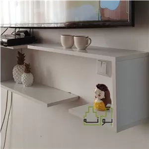 شلف دیواری ام دی اف کتاب،ارسال است کامنا مدل 13117615