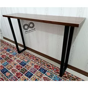 میزکنسول مشکی فلزی با صفحه MDF کد1901 مبلمان نوراس مدل 14101725