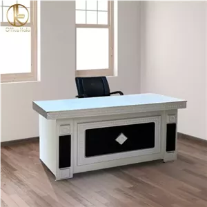 میز اداری و کارمندی مدل غزال وکیوم دو کشو ابعاد 140در 70 مبلمان نوراس مدل 14119924