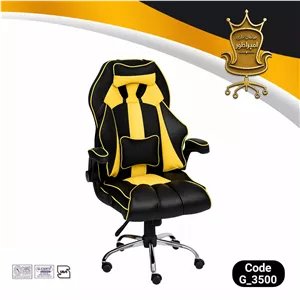 خرید صندلی گیمینگ اقتصادی G3500 صندلی گیمینگ دسته خلبانی آریا با 2 سال ضمانت مبلمان نوراس مدل 14120921