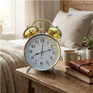 ساعت رومیزی مدل زنگدار طرح کلاسیک کد 4566 مبلمان نوراس مدل 14134087