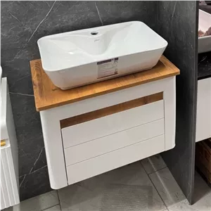 روشویی pvc ضد اب سایز 60 40 با ایینه باکس ارسال مبلمان نوراس مدل 14143237