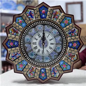 ساعت خاتم کاری گل و بلبل قطر متوسط 40 مبلمان نوراس مدل 14135588 