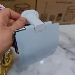 جای دستمال گرد برند کنتراست نو آکبند وارداتی بسیار زیبا و باکیفیت عالی و شکیل جنس استیل برنج رنگ سفیدکروم کد 56 سفیدکروم مبلمان نوراس مدل 14146688