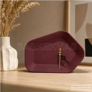 ساعت رومیزی سنگ مصنوعی مبلمان نوراس مدل 14134247