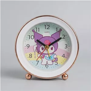 ساعت رومیزی زنگدار کوارتز طرح کرومی Kuromi مدل S-128 مدل 1 مبلمان نوراس مدل 14134491