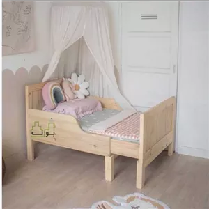تخت کودک به نوجوان چوبی مبلمان نوراس مدل 14118266
