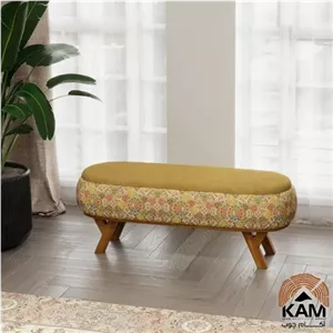 پاف نیمکتی نقش طرح هنگام سایز 120 مبلمان دیرا مدل 12111003