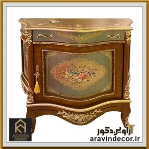 بوفه چوبی چهارپایه ناز - برنزکاری مبلمان دیرا مدل 12121545