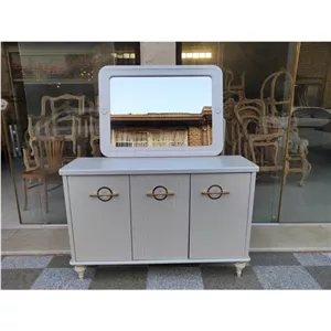 کنسول و قاب آیینه mdf رنگ سفید مبلمان دیرا مدل 12125972