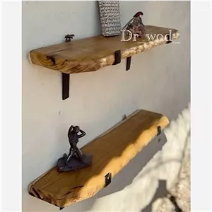 شلف یک طبقه روستیک گردو مدل دفرمه مبلمان دیرا مدل 12136109