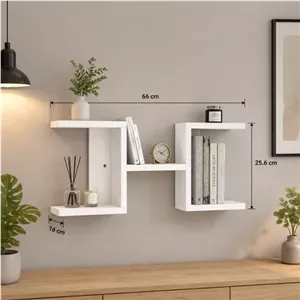شلف دیواری MDF مدرن و شیک مبلمان دیرا مدل 12137415