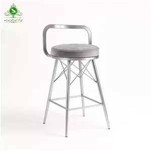 صندلی اپن مدل زیمر پایه ایفلی فلزی رنگ پایه ثابت نقره ای مبلمان دیرا مدل 12132329