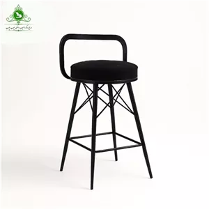 صندلی اپن مدل زیمر پایه ایفلی فلزی رنگ پایه مشکی مبلمان دیرا مدل 12133088