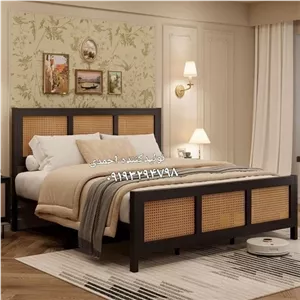 تخت خواب دونفره حصیری کلاسیک مدرن مبلمان دیرا مدل 12104137
