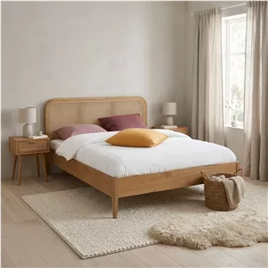 تخت خواب دونفره حصیری آراد مبلمان دیرا مدل 12104376