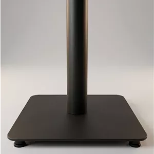 میز تکپایه مربع 90×90 صفحه MDF روکش وکیوم با پایه ضخیم آهنی و رنگ کورهای مبلمان دیرا مدل 12123816