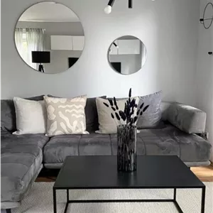 میز مربع ساده فلزی با صفحه mdf