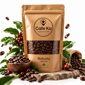 دانه قهوه روبوستا چری 10 کیلوگرم 