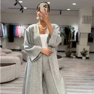 ست مانتو شلوار بگ تابستانه زنانه کد 134