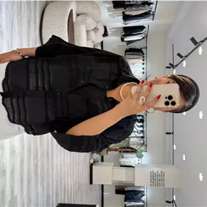 شومیز شیشه ای زنانه با تاپ  کد142