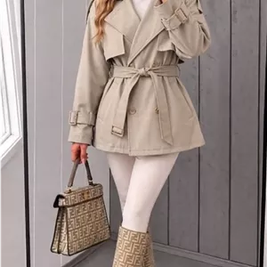 بارانی کوتاه زنانه جنس پرادا درجه یک کد206