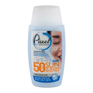 کرم ضد آفتاب بی رنگ پیکسل مناسب پوست چرپ و جوشدار SPF50