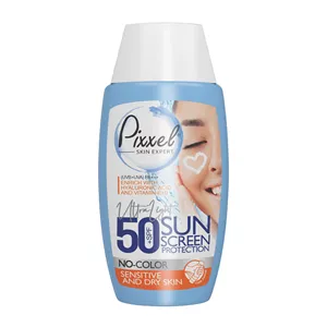 کرم ضد آفتاب بی رنگ پیکسل مناسب پوست خشک، حساس و نرمال SPF50