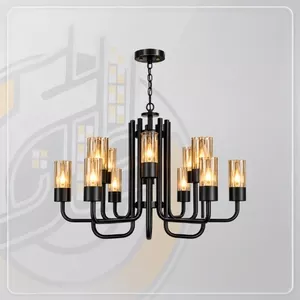 لوستر گلس دار طرح ایتالیایی کد PT-412