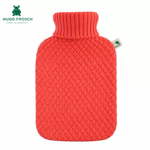 کیسه آب گرم هوگو فروش Hugo Frosch مدل Classic Plant با روکش بافتنی ارگانیک ظرفیت ۱.۸ لیتر