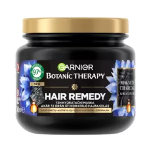 ماسک مو گارنیر(گارنیه)  آبرسان 72 ساعته حاوی روغن سیاه دانه و زغال فعال  Magnetic Charcoal & Black Seed Oil