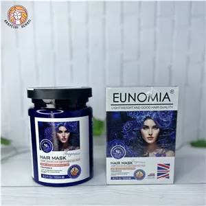 ماسک مو داخل حمام موهای خشک آبی یونومیا EUNOMIA