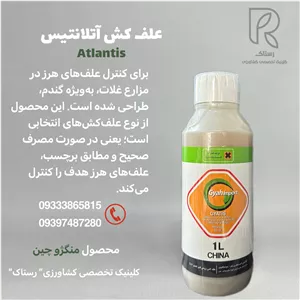 علف کش آتلانتیس (يودوسولفورون متیل سدیم  + مزوسولفورون متیل+ مفن پایردی اتیل) گیاه 1 لیتری