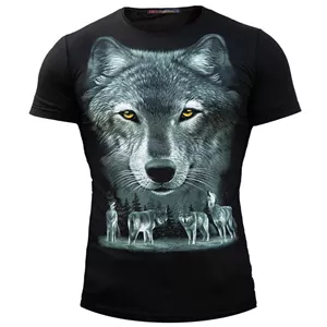 تیشرت مردانه مدل Wolf کد 5631