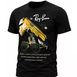 تیشرت مردانه طرح rey ban کد6544