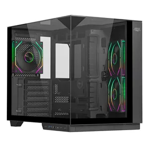 کیس گیمینگ مشکی اوست AQ17 TG Black