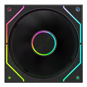 فن کیس گیمینگ مشکی اوست مدل AVI-1202R-ARGB