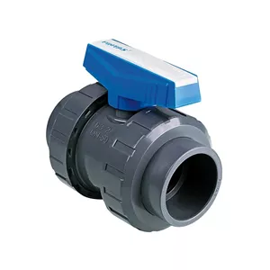شیر توپی مهره دار چسبی ۱۱۰ UPVC پیمتاش اصل ترکیه 